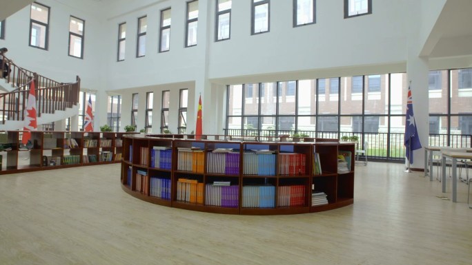 学生在图书馆学习交流