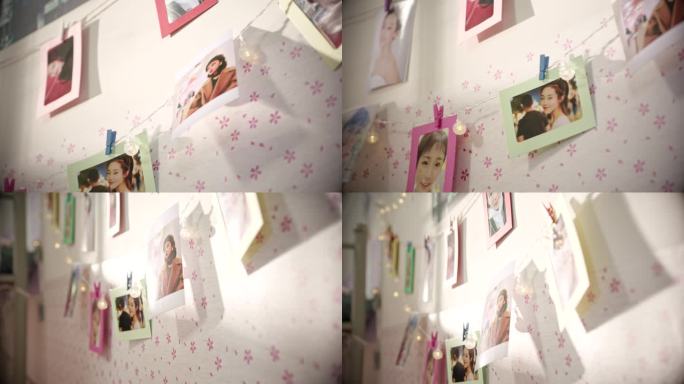 女生宿舍照片墙