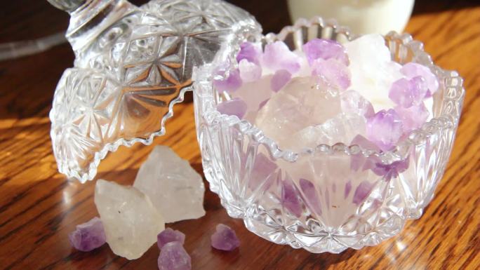 白水晶紫水晶石扩香无火香薰