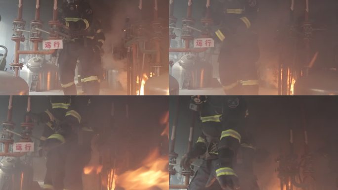 消防 炼油厂 气罐厂 爆炸 灭火 搜救