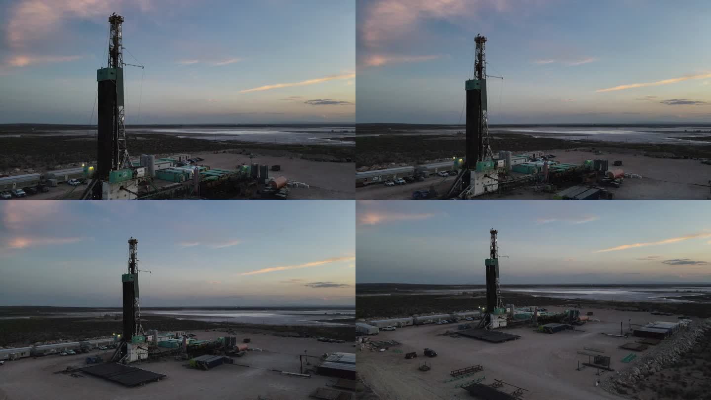 新墨西哥州西部、德克萨斯州西部、石油和天然气行业的钻井平台