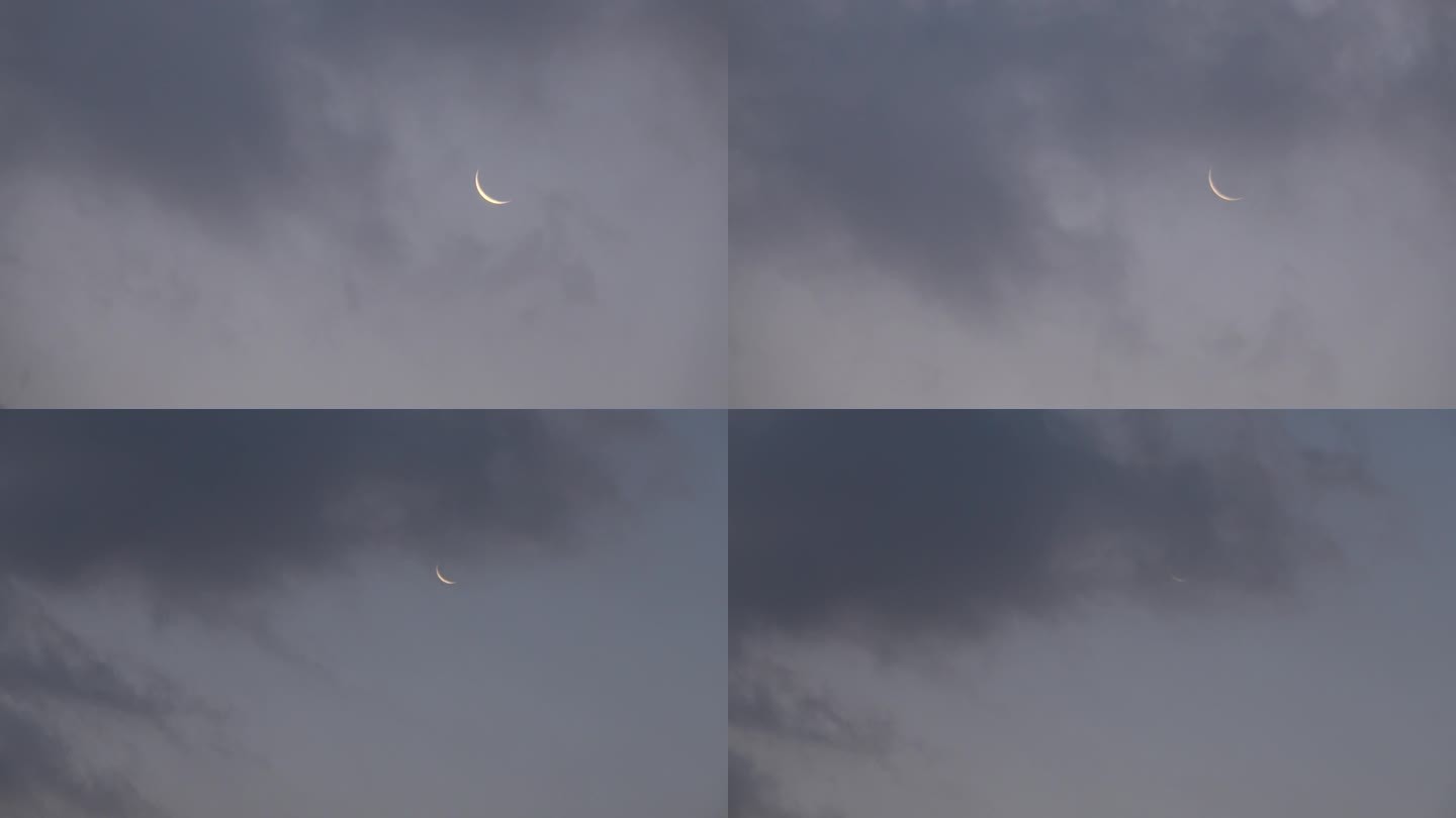 月亮月牙月夜月升玄月云遮月