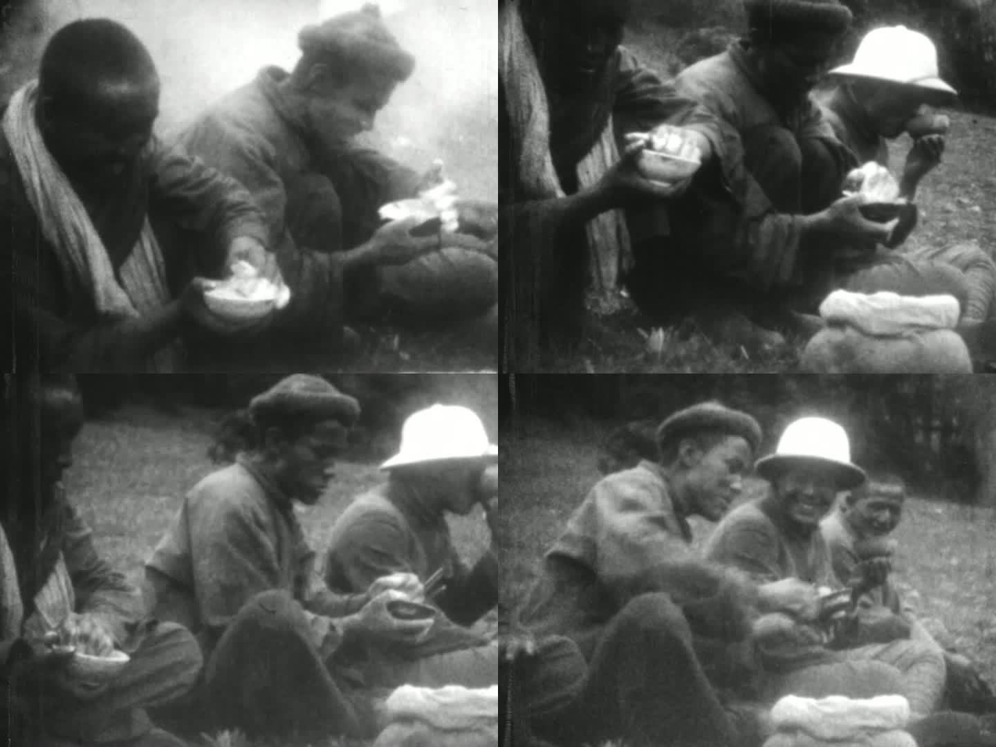 1928年藏族同胞吃糌粑