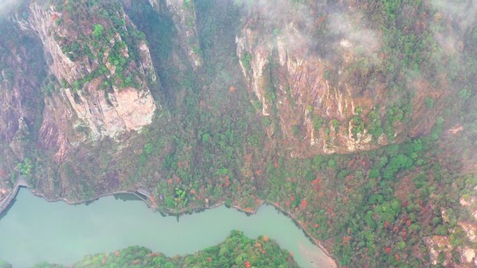 天台琼台仙谷八仙湖云海航拍