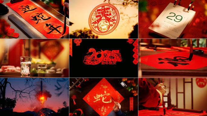 蛇年 春节 除夕 2025新年 过年素材