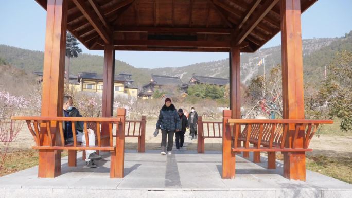 大洞山景区游客上香