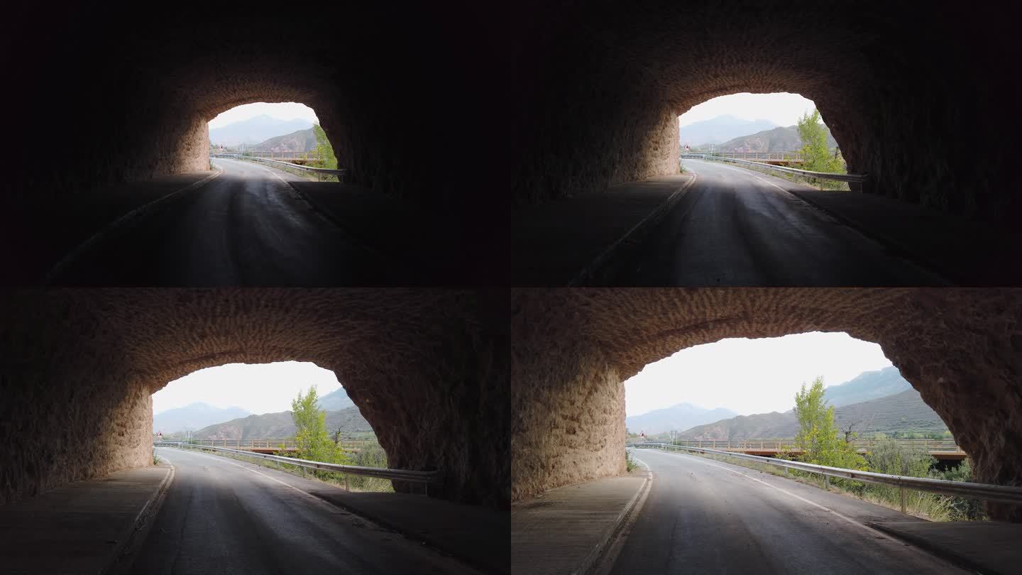 隧道尽头的光概念-个人POV从黑暗的隧道中出来