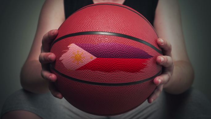 绘有菲律宾国旗的篮球
