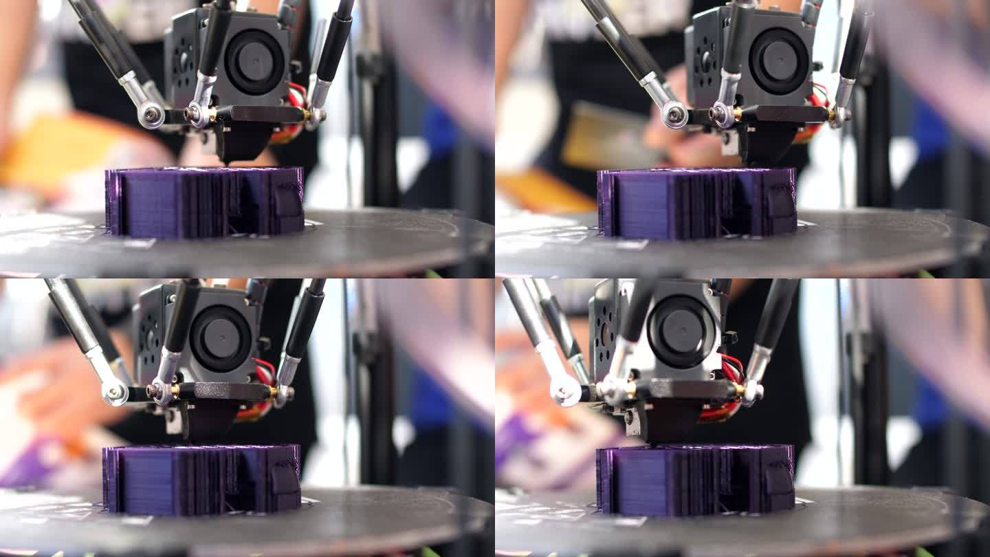3D打印机型号3D打印视频空镜头通用素材