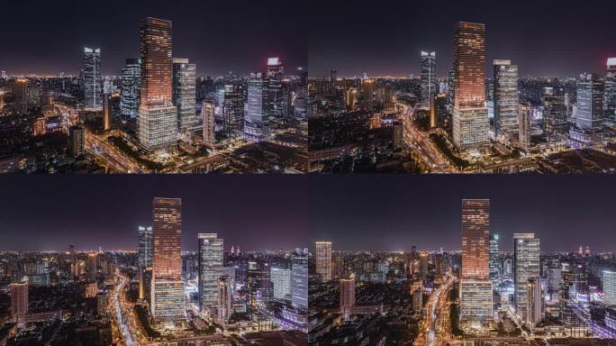 2024上海静安CBD夜景延时i