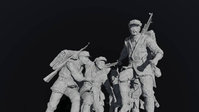 抗战红军雕塑