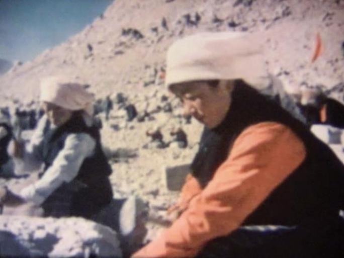 西藏人民学大寨 农田水利建设 列麦精神