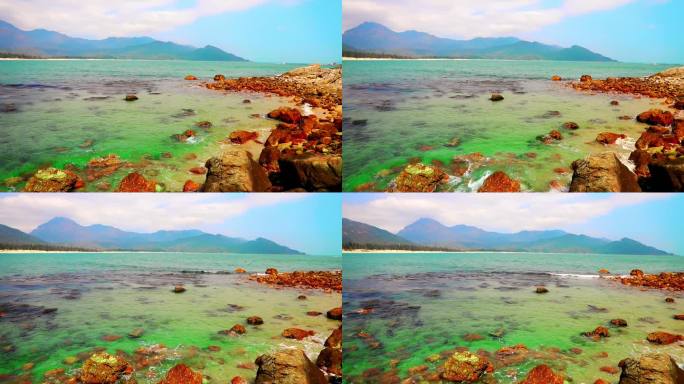 深圳 西涌 最美海滩 看海 海浪 礁石