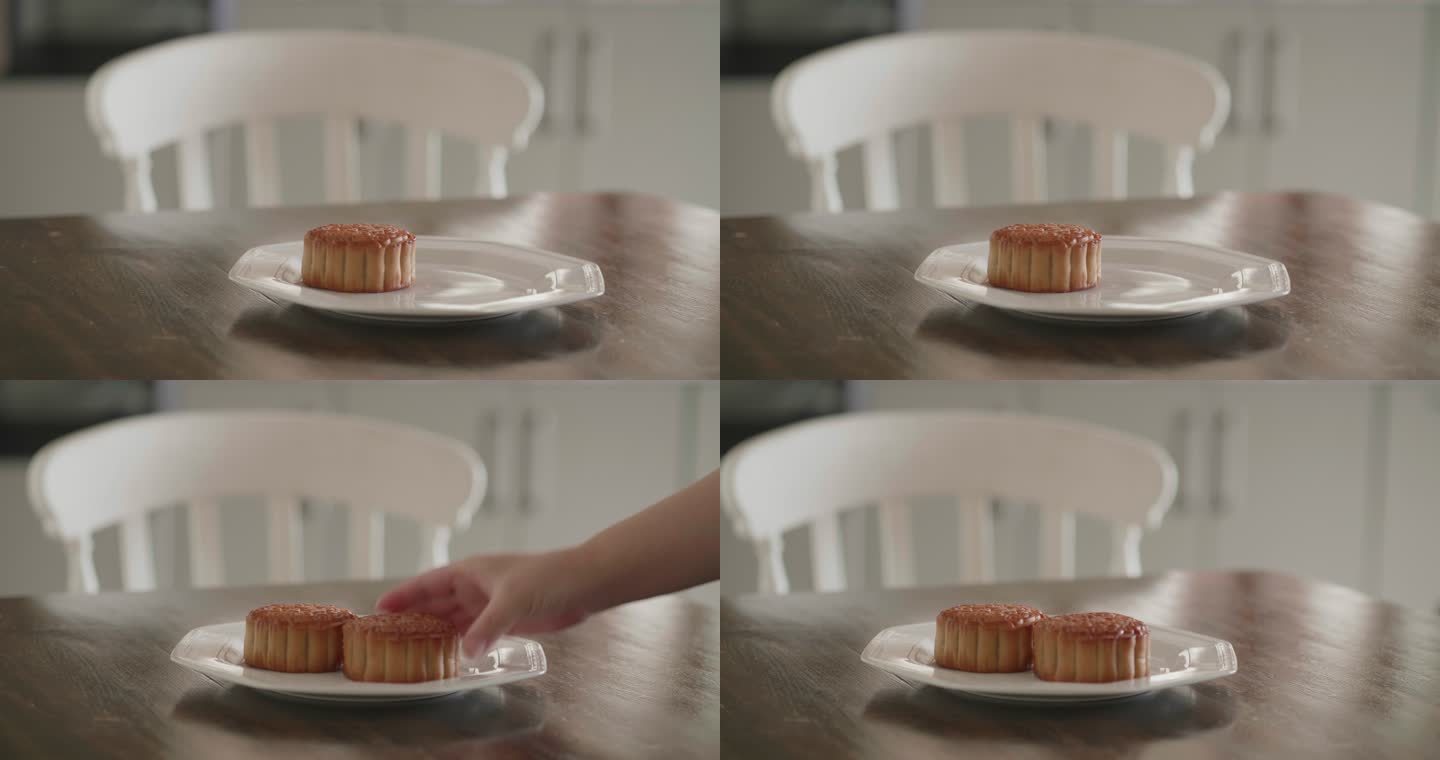 在厨房准备月饼月饼视频空镜头通用素材