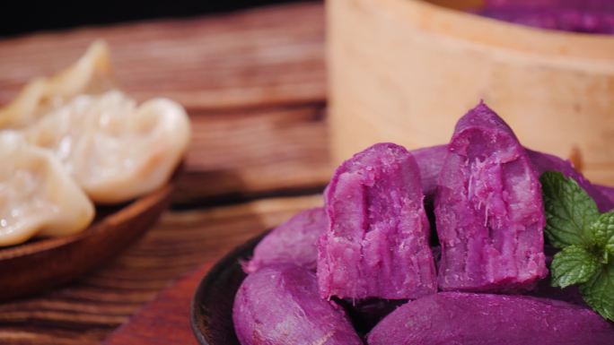 新鲜紫薯