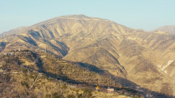 航拍西宁北禅寺土楼观