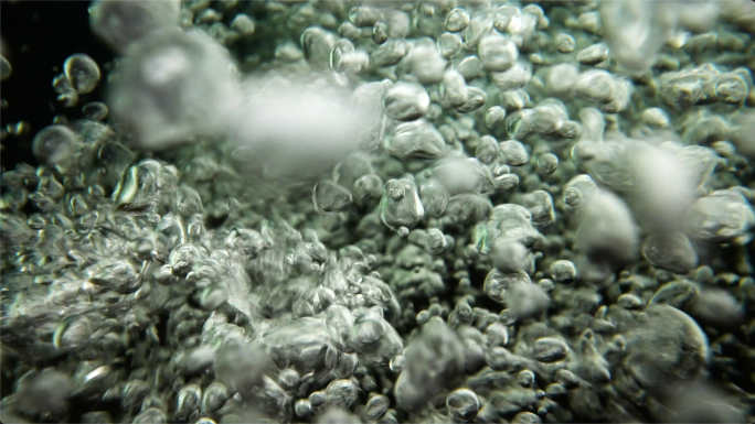 水下气泡水冒泡泡泡气泡海底世界潜入水中看