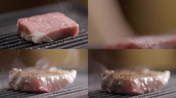 4K 煎肉 烤肉  铁板煎肉
