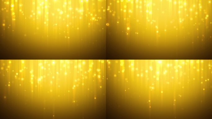 4k黄色粒子垂直移动-背景动画