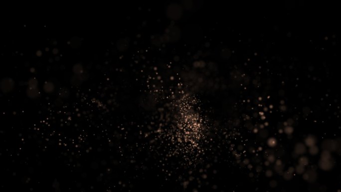 金粒子，抽象闪光背景-波克，浅景深，选择性聚焦