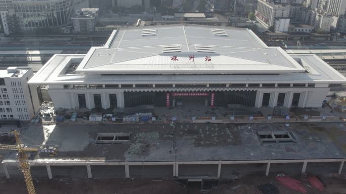 株洲火车站建设  新车站建设2021素材
