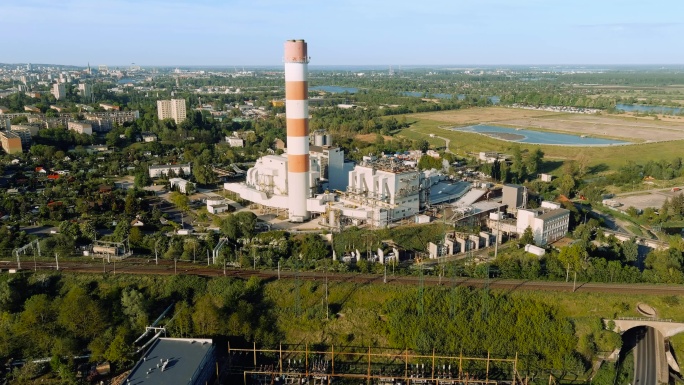 波兰什切青的煤电站