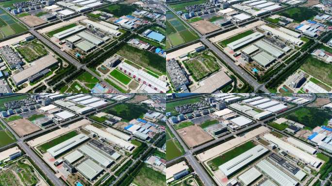 天津工业发展，产业园航拍