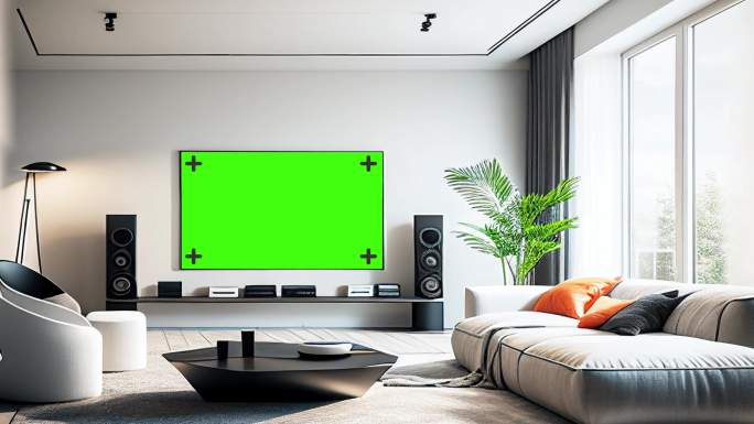 绿色屏幕电视电视APP绿屏幕抠像替换模版