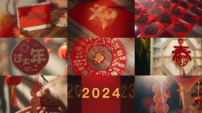 2024春节迎接龙年过年新年