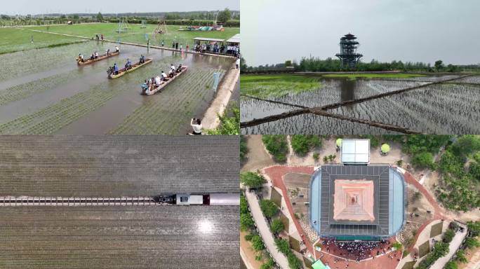 沈阳沈北稻梦空间端午节划泥地龙舟