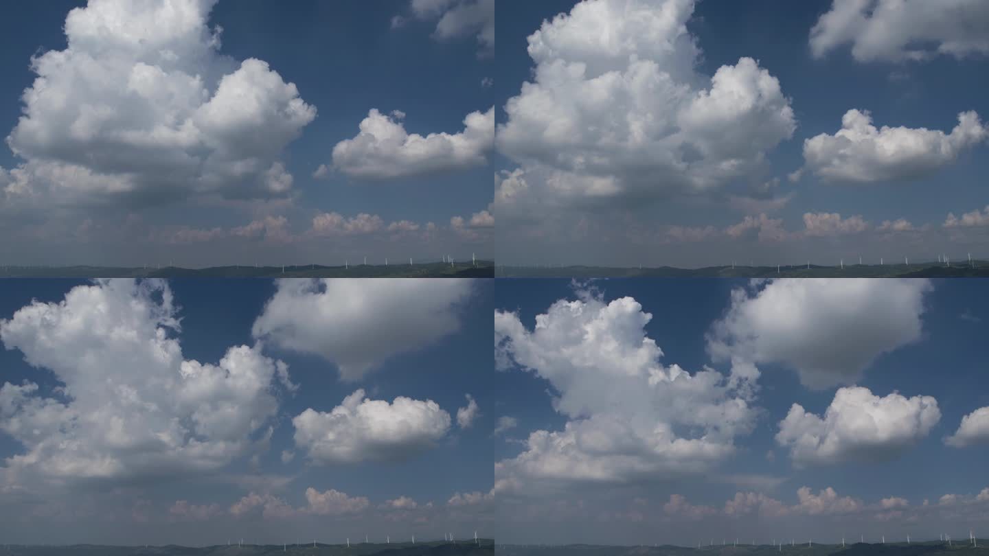 4k高清航拍延时摄影·云南的蓝天白云