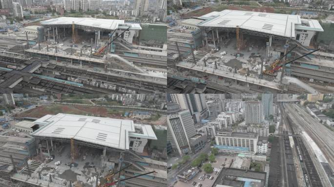 株洲火车站建设 新车站建设2021素材