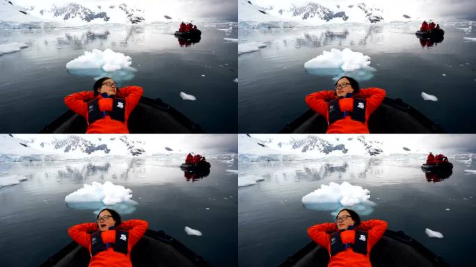 冰山之旅极地科考队探索冒险