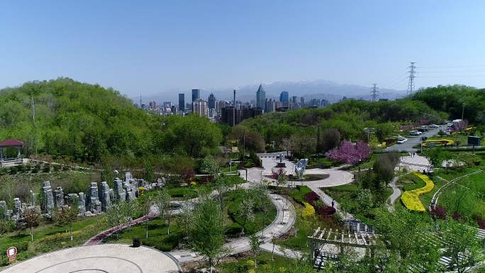 航拍乌鲁木齐大景