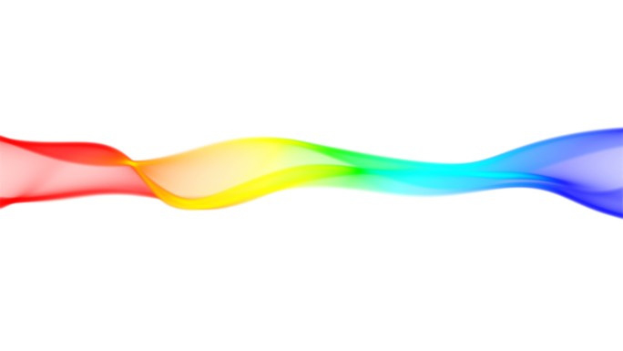 抽象波线（环路4k）。虹