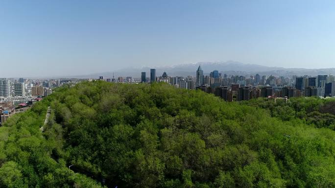 航拍乌鲁木齐大景