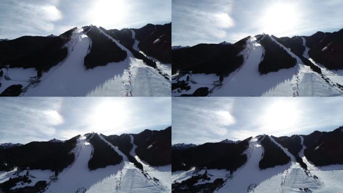 航拍丝绸之路滑雪场2