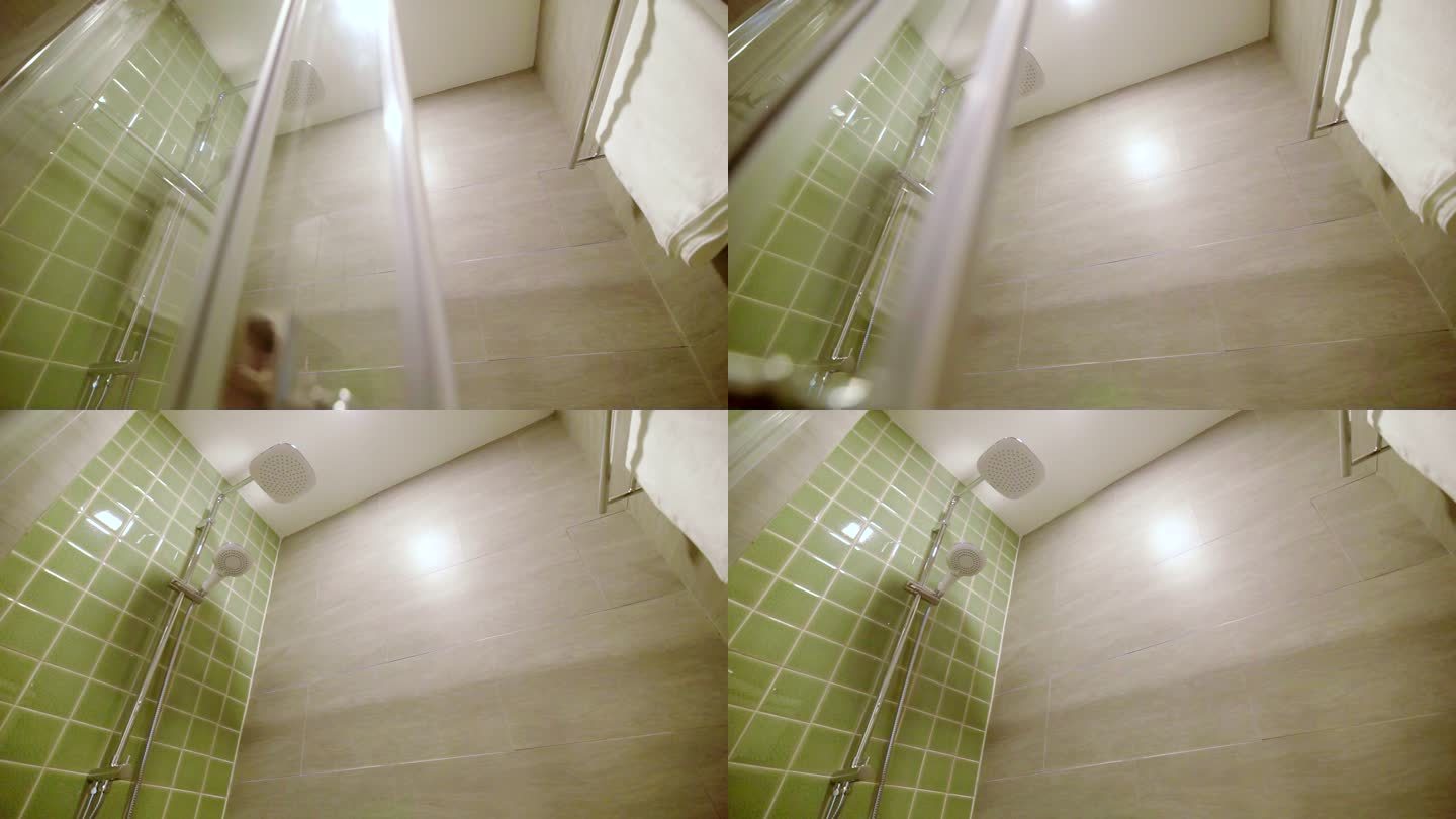 家里浴室的淋浴头卫生间浴室喷淋淋雨