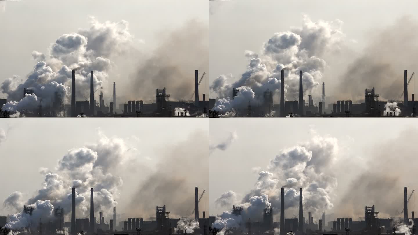 工厂烟囱排污 气体污染 全球变暖