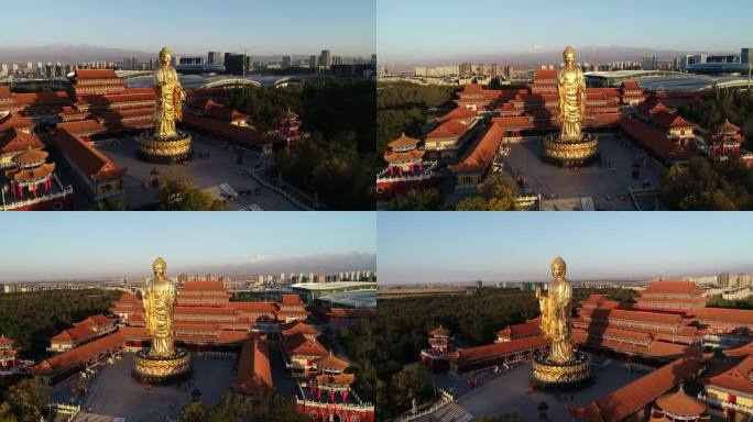 航拍乌鲁木齐红光山大佛寺8