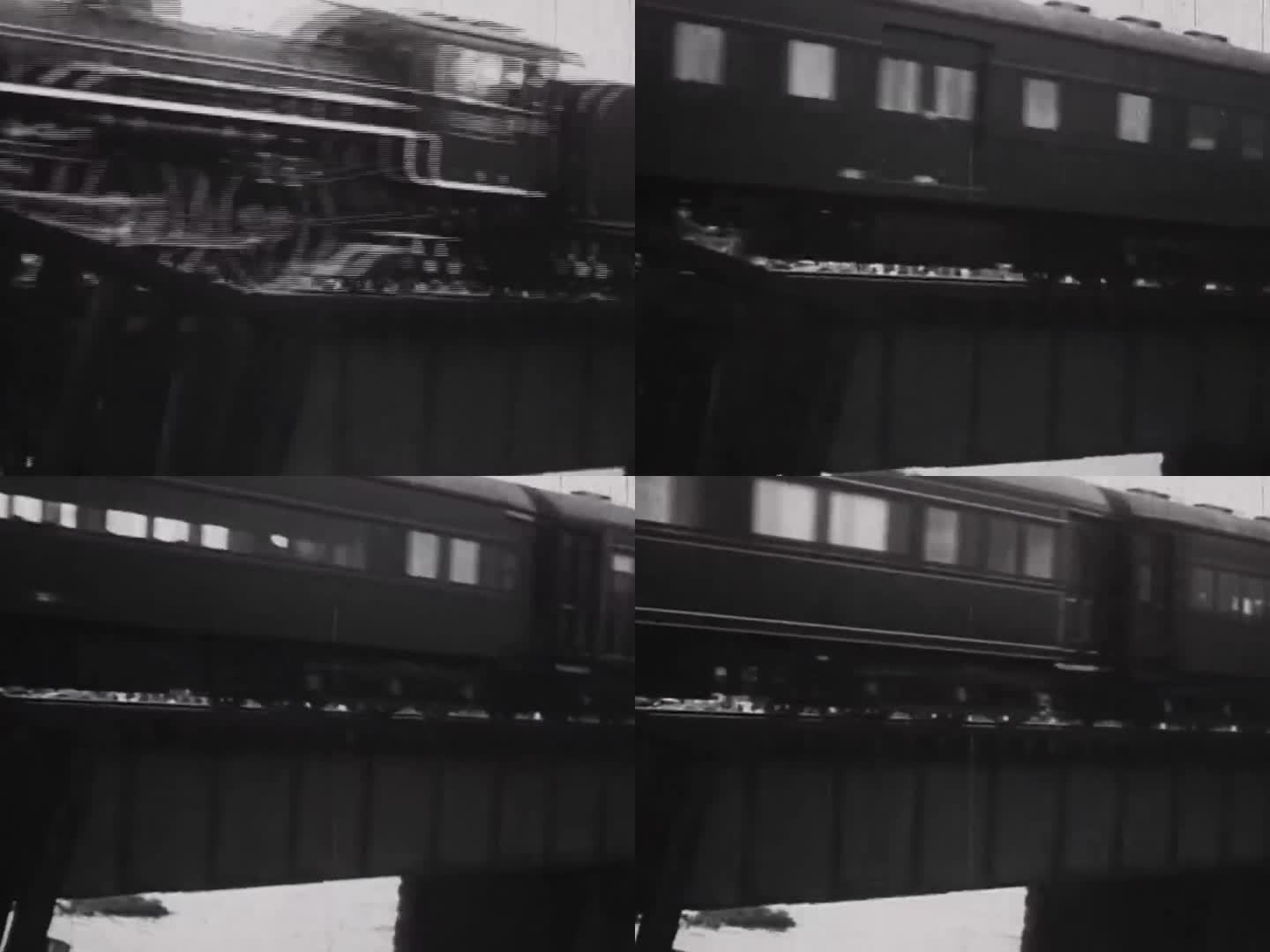 上世纪老火车 30年代老火车 蒸汽火车