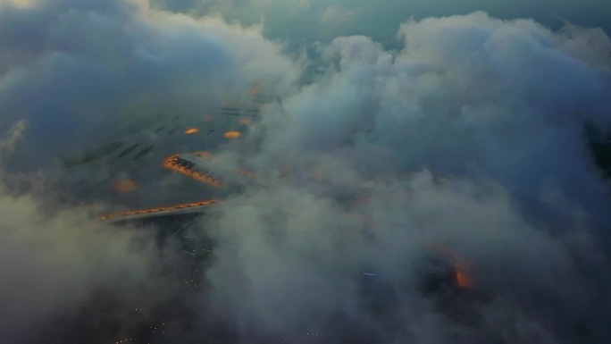 胶东国际机场穿云发现式运镜