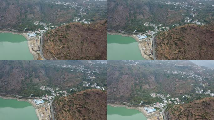 四川京昆高速石棉服务区段风景航拍