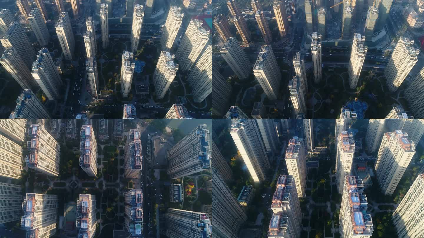 整齐的城市高楼