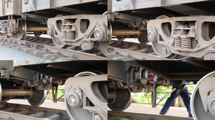 编组站铁路货运驼峰提钩放风火车解体株洲北