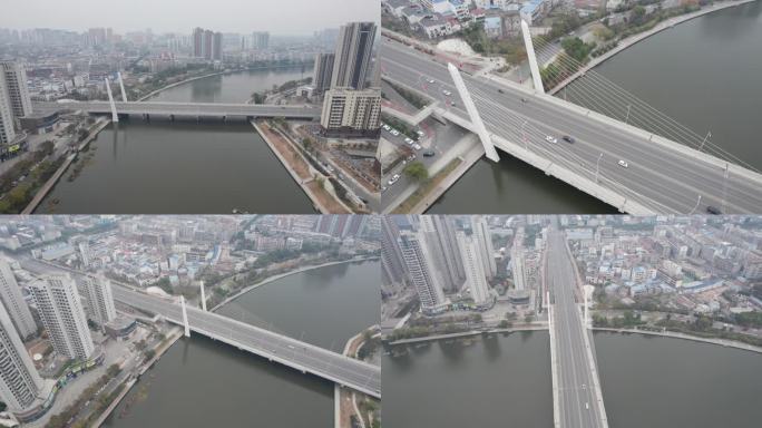 湖北襄阳枣阳浕水大桥航拍!