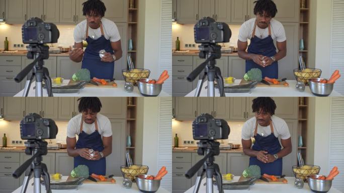 数码相机拍摄烹饪演示