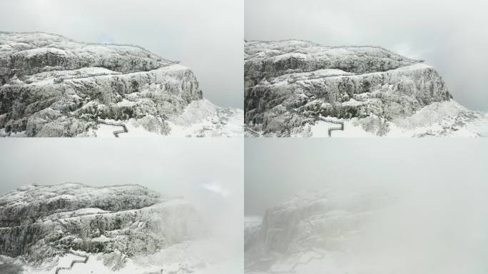 航拍雪景