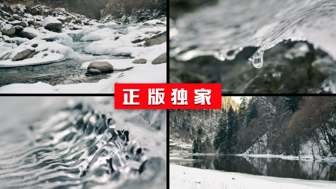 河流冰雪融化水水滴水源水资源