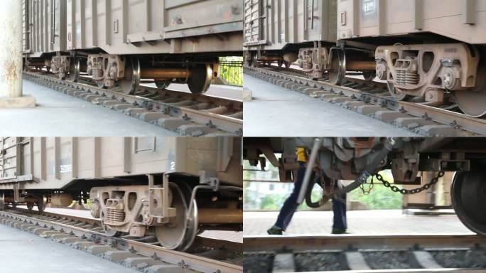 编组站铁路货运驼峰提钩放风火车解体株洲北